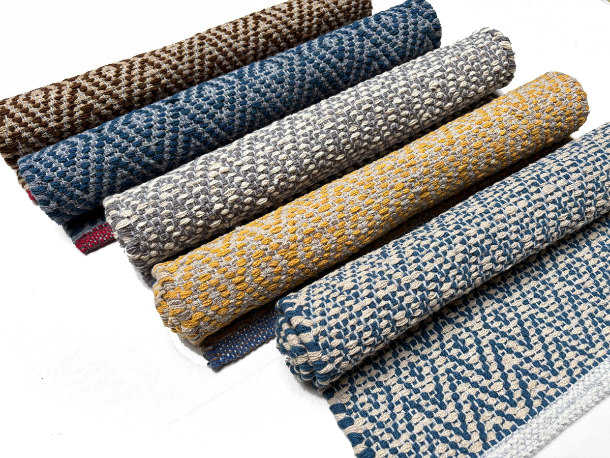 100% Cotton Door Mat | 3Pc. & 5Pc. Combo | 40x60cm | Side Binding - Available in Multi Color Combination