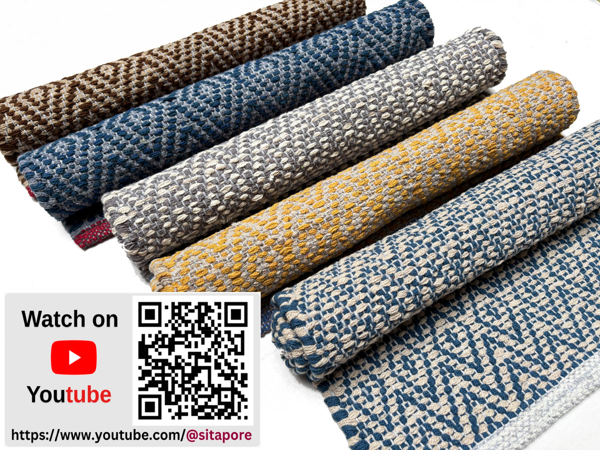 100% Cotton Door Mat | 3Pc. & 5Pc. Combo | 40x60cm | Side Binding - Available in Multi Color Combination