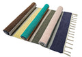 House2Home 100% Cotton Stripe Door Mat | 5Pc. & 3Pc. Combo sets | 40x60cm | Side Fringes - Available in Multi Color Stripe Combination