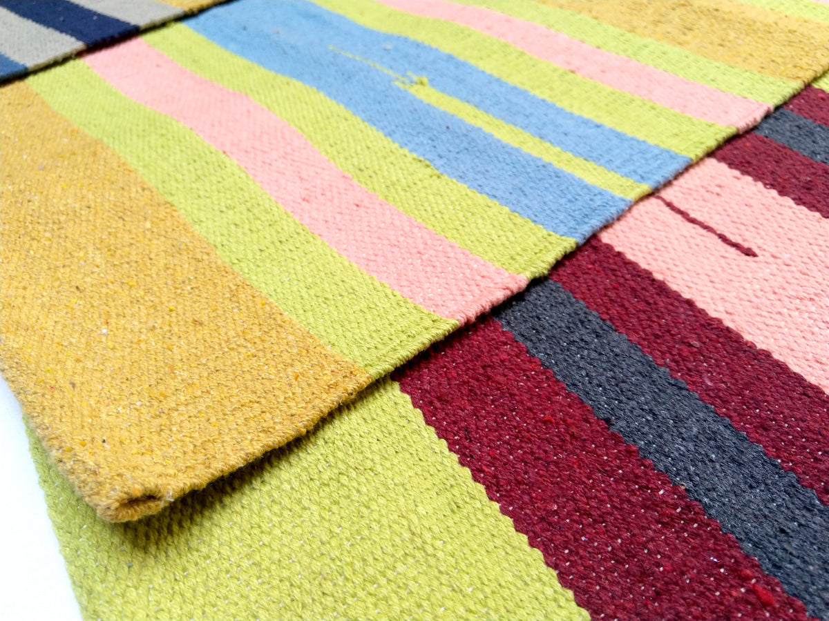 Small Utility Cotton Door Mat | 100% Cotton | 50 × 80 cm | Multiple Colour Options | Binding & Fringes | Everyday Home & Entrance Mat