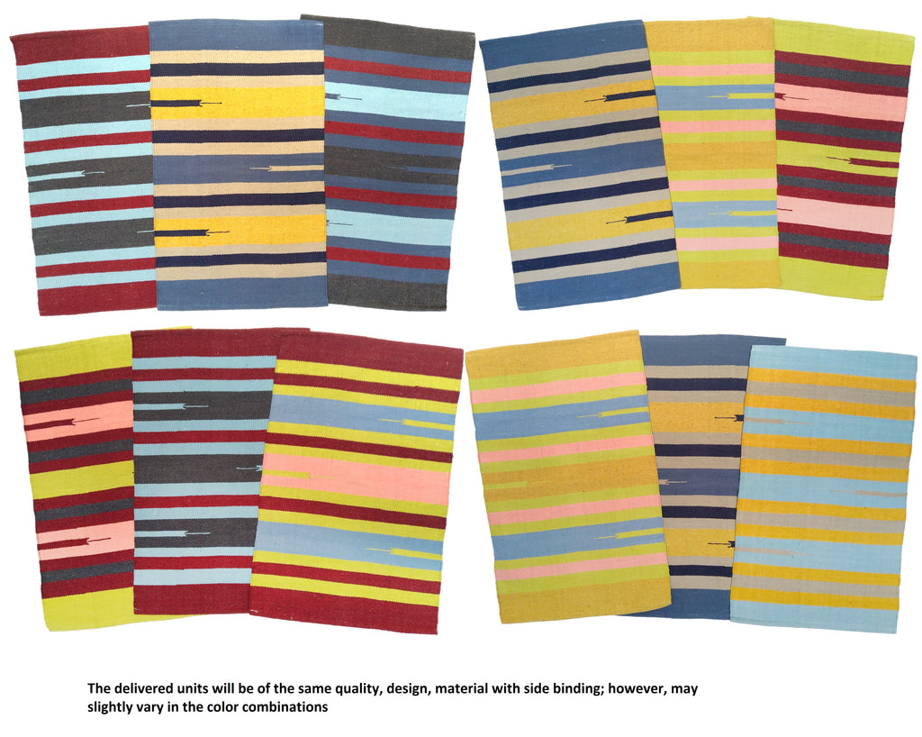 Small Utility Cotton Door Mat | 100% Cotton | 50 × 80 cm | Multiple Colour Options | Binding & Fringes | Everyday Home & Entrance Mat