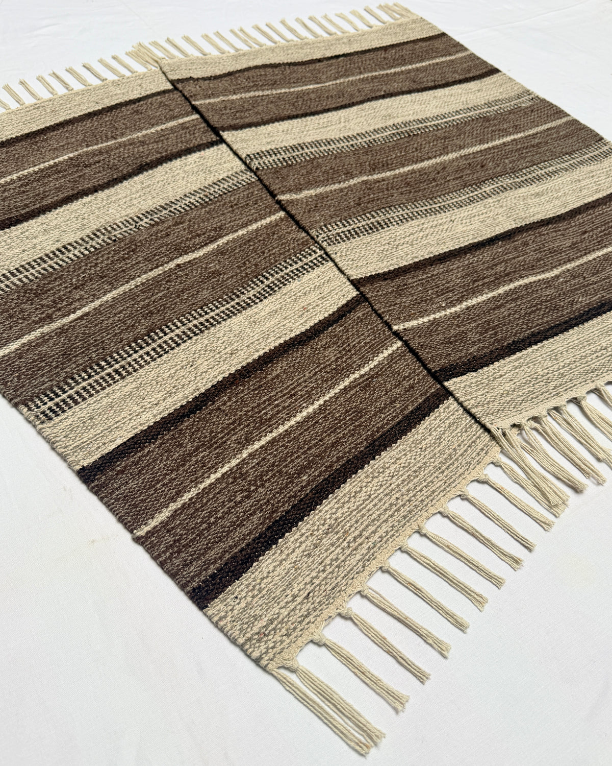 Evergreen Door Mat Combo | 2 Color Combination | Packed in 2 Combo sets - 2 & 4 | 100% Cotton, Side fringes
