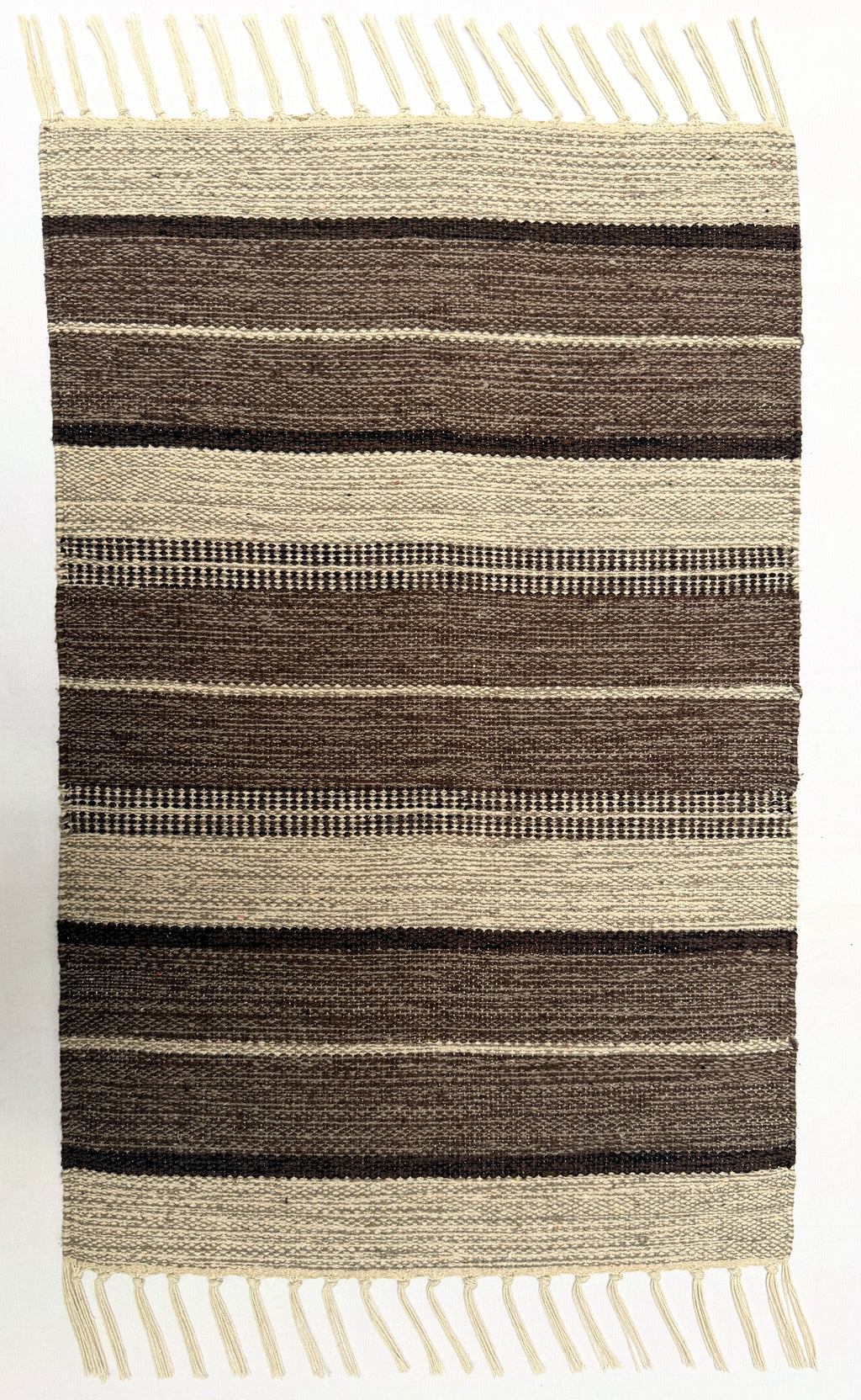 Evergreen Door Mat Combo | 2 Color Combination | Packed in 2 Combo sets - 2 & 4 | 100% Cotton, Side fringes