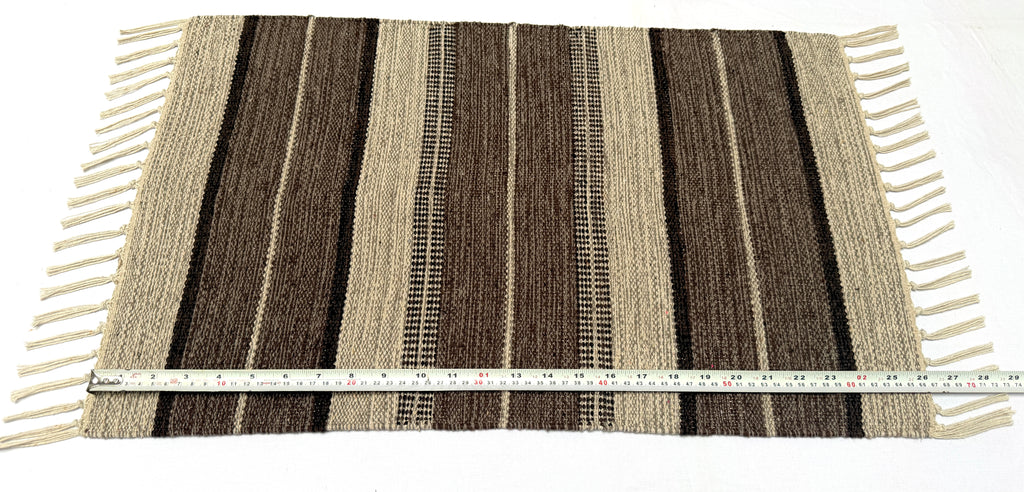 Evergreen Door Mat Combo | 2 Color Combination | Packed in 2 Combo sets - 2 & 4 | 100% Cotton, Side fringes