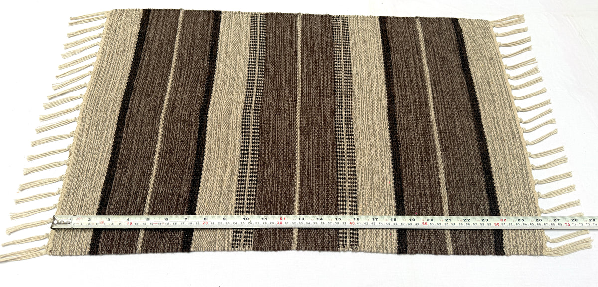 Evergreen Door Mat Combo | 2 Color Combination | Packed in 2 Combo sets - 2 & 4 | 100% Cotton, Side fringes