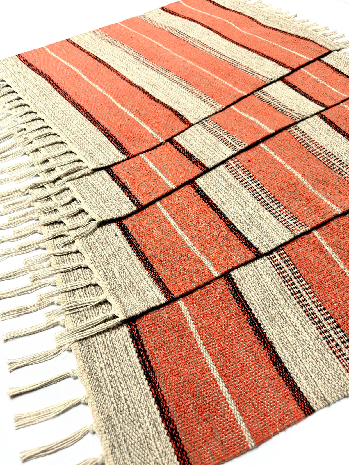 Evergreen Door Mat Combo | 2 Color Combination | Packed in 2 Combo sets - 2 & 4 | 100% Cotton, Side fringes