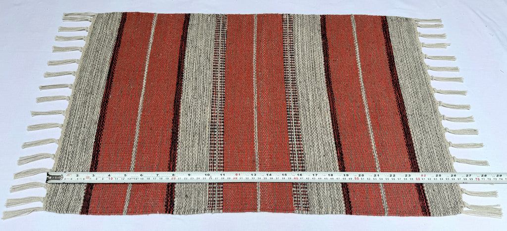 Evergreen Door Mat Combo | 2 Color Combination | Packed in 2 Combo sets - 2 & 4 | 100% Cotton, Side fringes