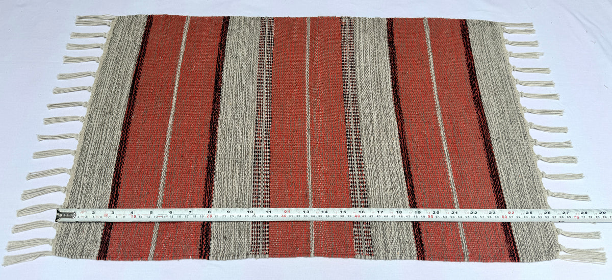 Evergreen Door Mat Combo | 2 Color Combination | Packed in 2 Combo sets - 2 & 4 | 100% Cotton, Side fringes