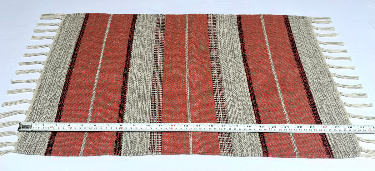 Evergreen Door Mat Combo | 2 Color Combination | Packed in 2 Combo sets - 2 & 4 | 100% Cotton, Side fringes