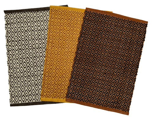 100% Cotton Door Mat | 3Pc. & 5Pc. Combo | 40x60cm | Side Binding - Available in Multi Color Combination