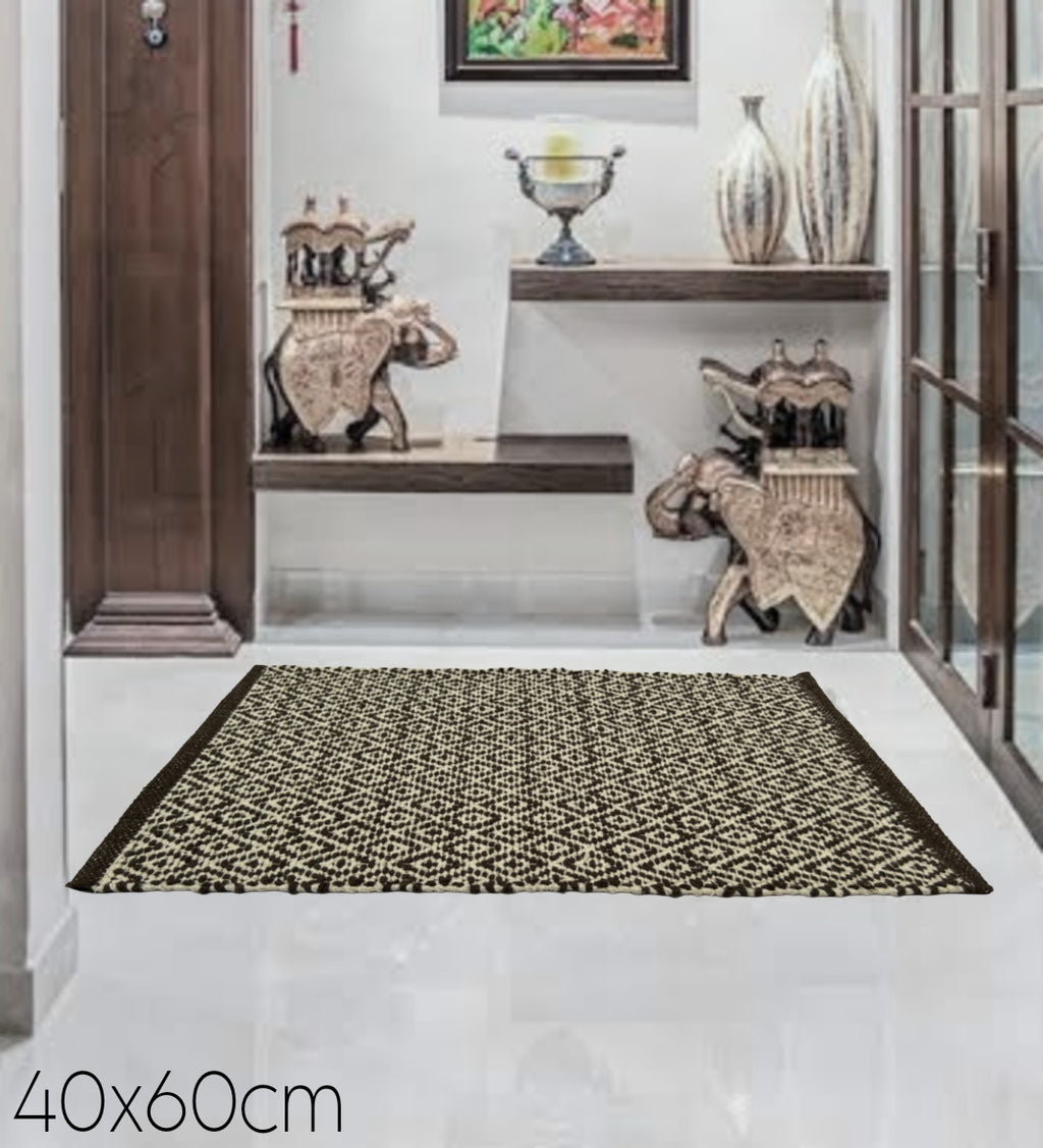 100% Cotton Door Mat | 3Pc. & 5Pc. Combo | 40x60cm | Side Binding - Available in Multi Color Combination