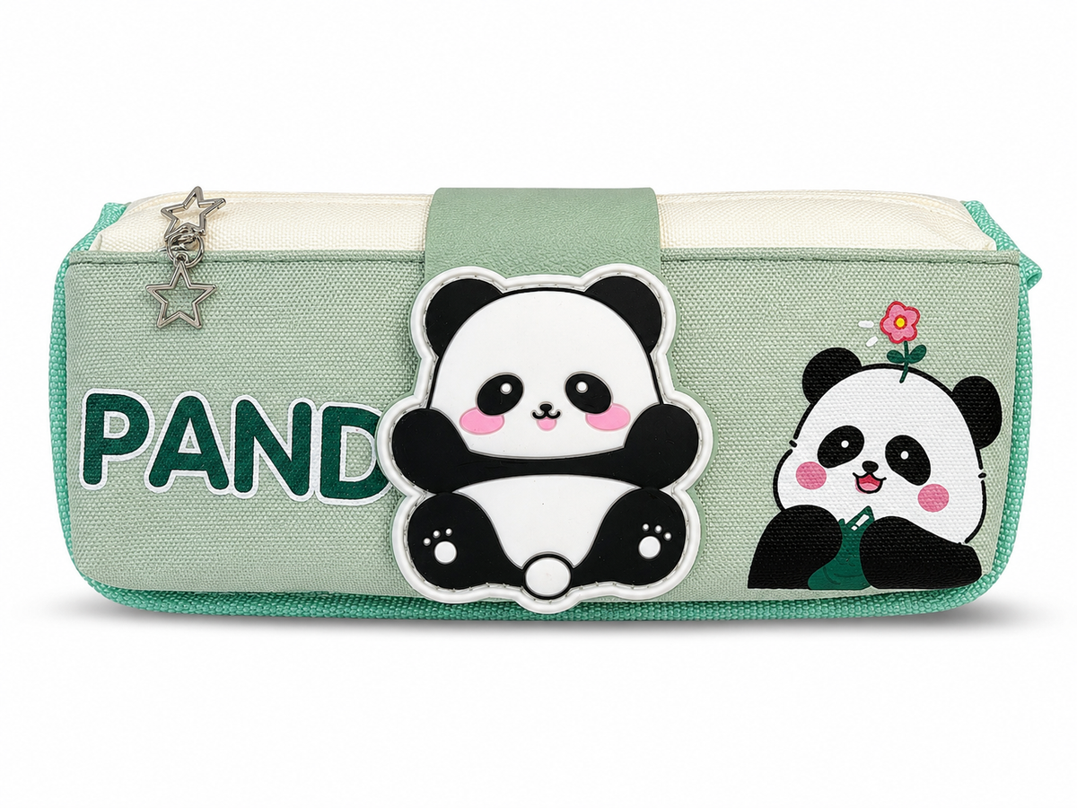Colourful Kids Geometry Pouch – Spacious, Strong & Stylish Cartoon Pencil Case for School