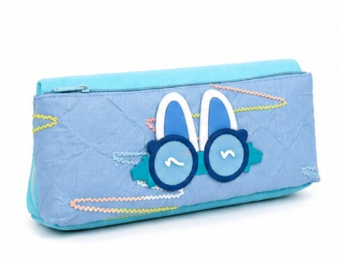 Colourful Kids Geometry Pouch – Spacious, Strong & Stylish Cartoon Pencil Case for School